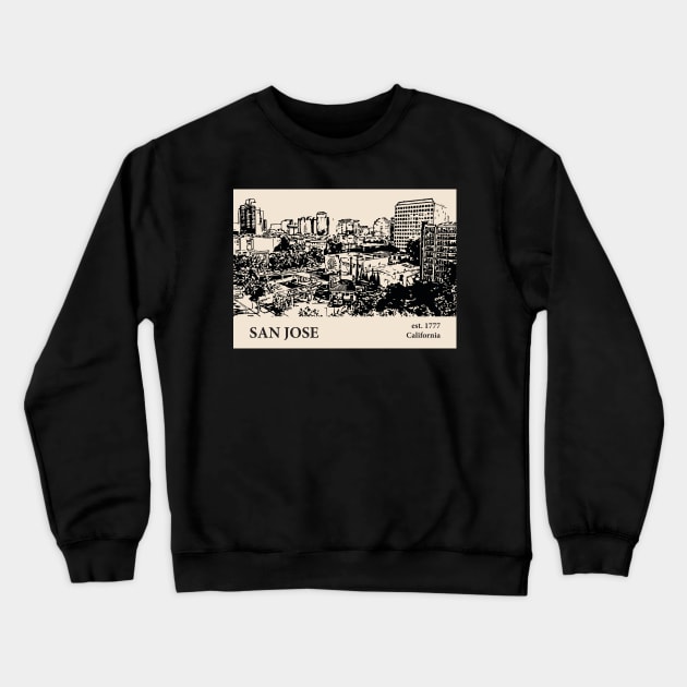 San Jose - California Crewneck Sweatshirt by Lakeric